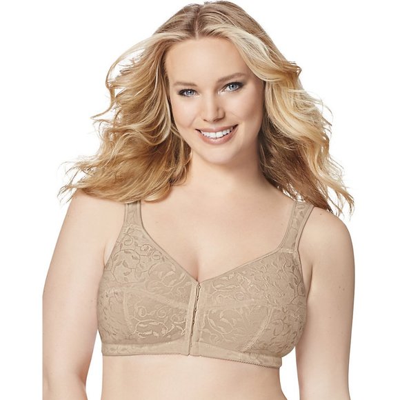 Just My Size Easy-On Front Close Wirefree Bra - Picture 1 of 1